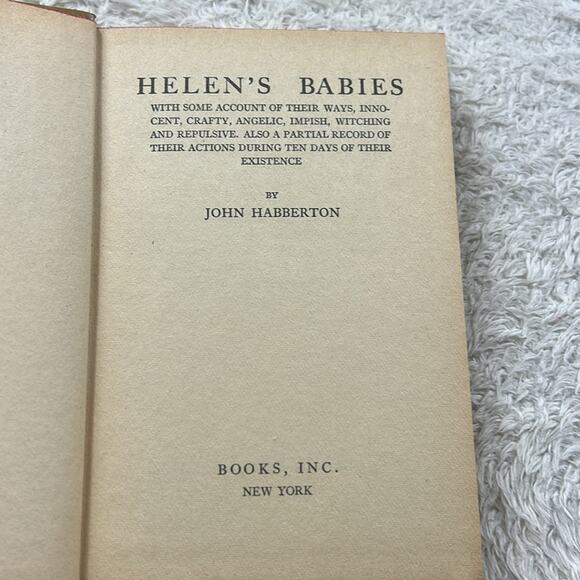 Vtg book bundle - Just David 1916 and Helen's Babies HC - fair - Picture 8 of 11
